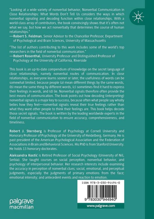Produktbild: Nonverbal Communication in Close Relationships