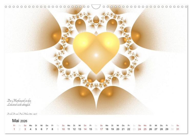 Produktbild: Mathematik - Grafiken und Zitate 2026 (Wandkalender 2026 DIN A3 quer), CALVENDO Monatskalender