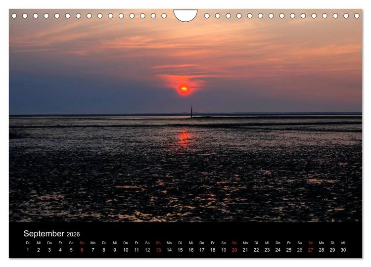 Produktbild: Wattenmeer (Wandkalender 2026 DIN A4 quer), CALVENDO Monatskalender