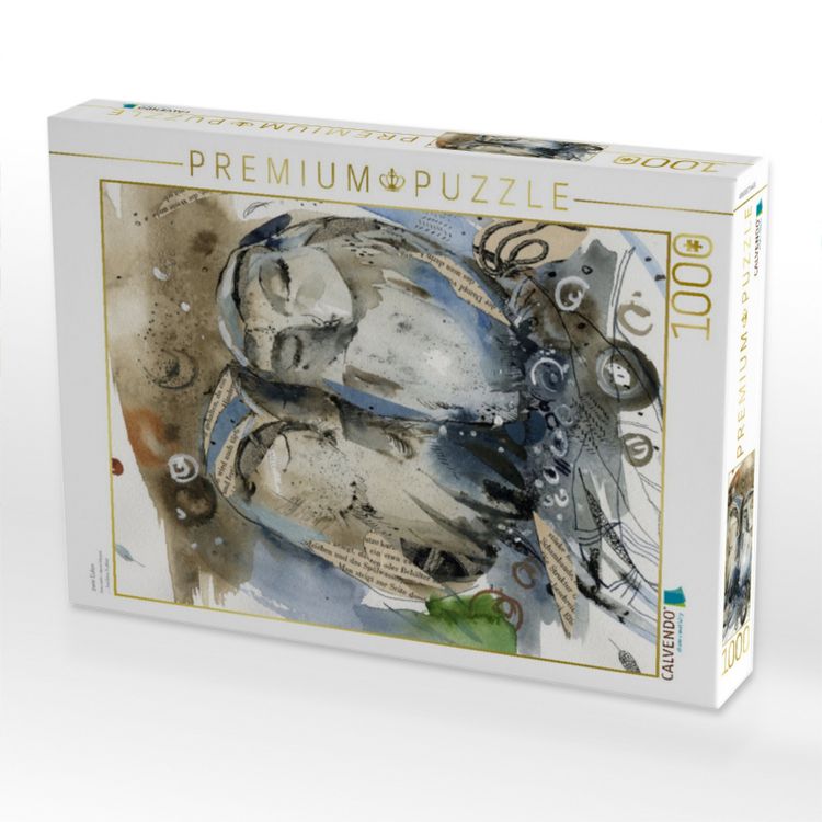 Produktbild: CALVENDO Puzzle zwei Eulen | 1000 Teile Lege-Gr&ouml;&szlig;e 64x48cm Foto-Puzzle f&uuml;r gl&uuml;ckliche Stunden