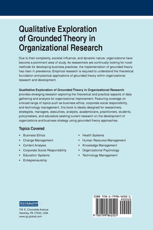 Produktbild: Qualitative Exploration of Grounded Theory in Organizational Research
