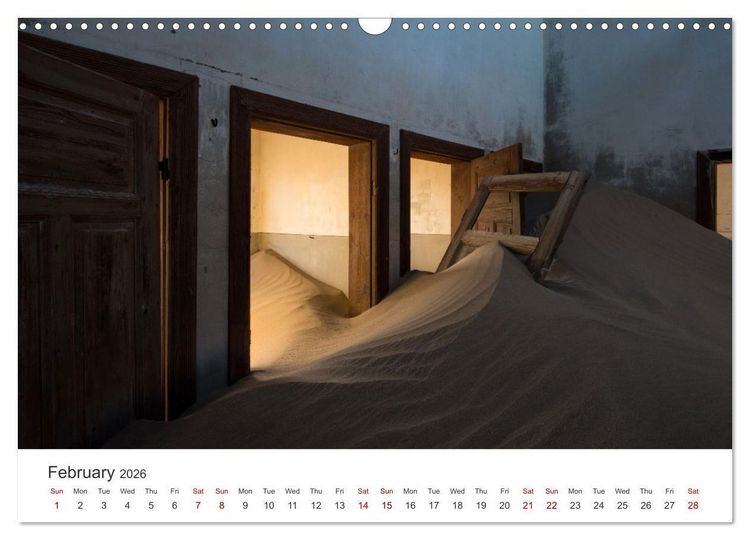 Produktbild: Kolmanskop Sand storm in town (Wall Calendar 2026 DIN A3 landscape), CALVENDO 12 Month Wall Calendar