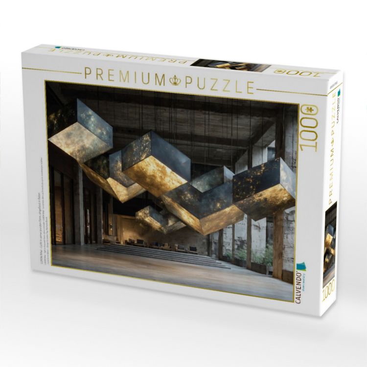 Produktbild: CALVENDO Puzzle LUXON RAW - Licht in seiner pursten Form, eingefasst in Beton | 1000 Teile Lege-Gr&ouml;&szlig;e 64x48cm Foto-Puzzle f&uuml;r gl&uuml;ckliche Stunden