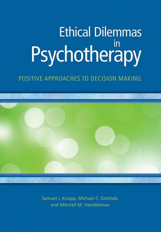Produktbild: Ethical Dilemmas in Psychotherapy