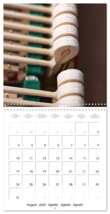 Produktbild: Moments de Piano (Calendrier mural carr&eacute; 2026 30x30 cm) Calendrier double avec une page pour vos prises de notes