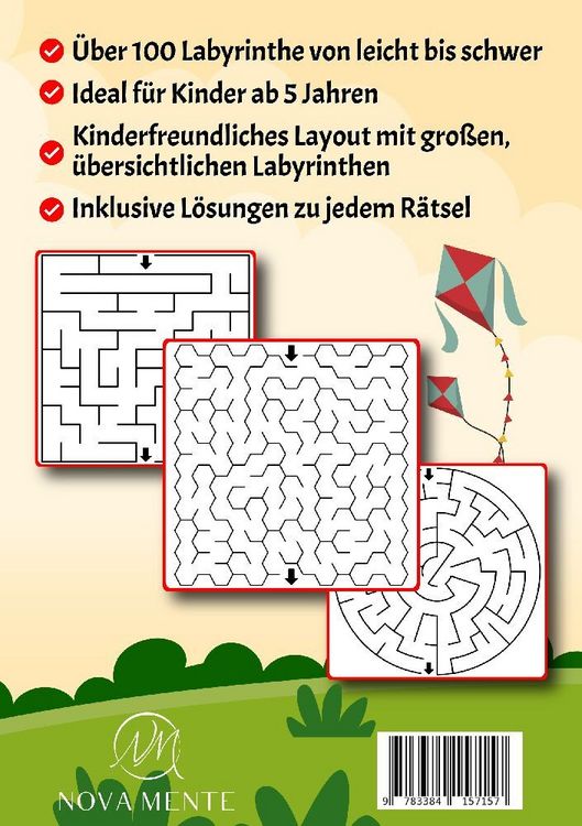 Produktbild: Labyrinthe f&uuml;r Kinder ab 5 Jahren - Band 7