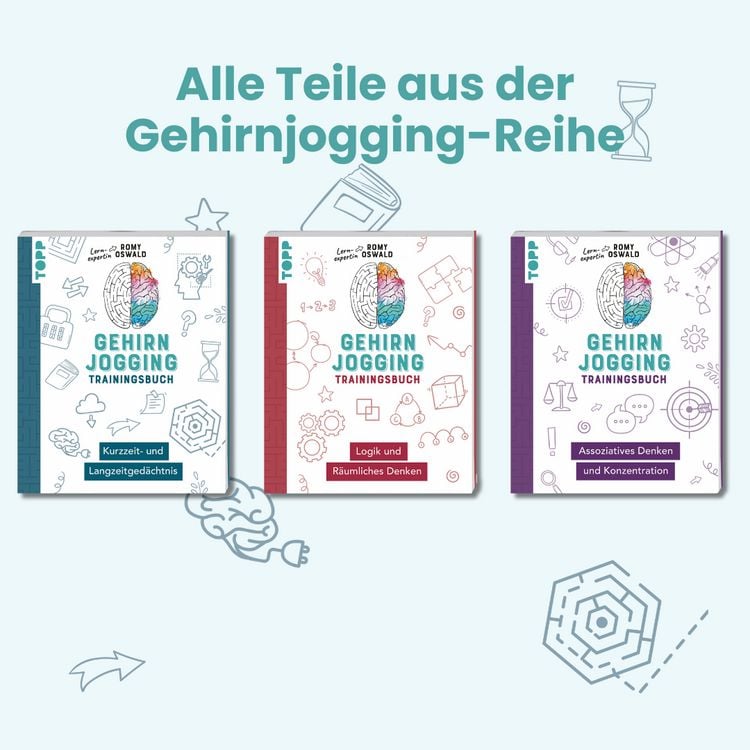 Produktbild: Gehirnjogging &ndash; Trainingsbuch: Kurzzeit- und Langzeitged&auml;chtnis