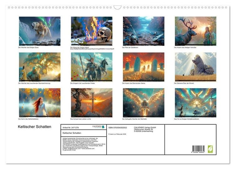 Produktbild: Keltischer Schatten (Wandkalender 2027 DIN A2 quer), CALVENDO Monatskalender