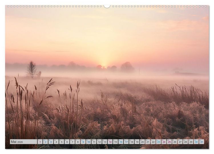 Produktbild: Magische Nebelmomente (hochwertiger Premium Wandkalender 2026 DIN A2 quer), Kunstdruck in Hochglanz