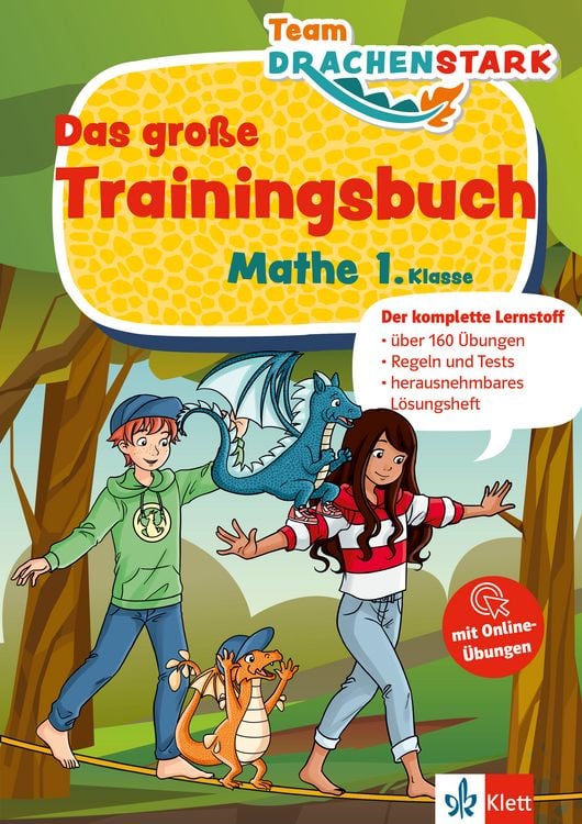 Produktbild: Klett Team Drachenstark: Das gro&szlig;e Trainingsbuch Mathe 1. Klasse