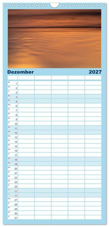 Produktbild: Familienplaner 2027 - Wasserzauber mit 5 Spalten (Wandkalender, 21 x 45 cm) CALVENDO