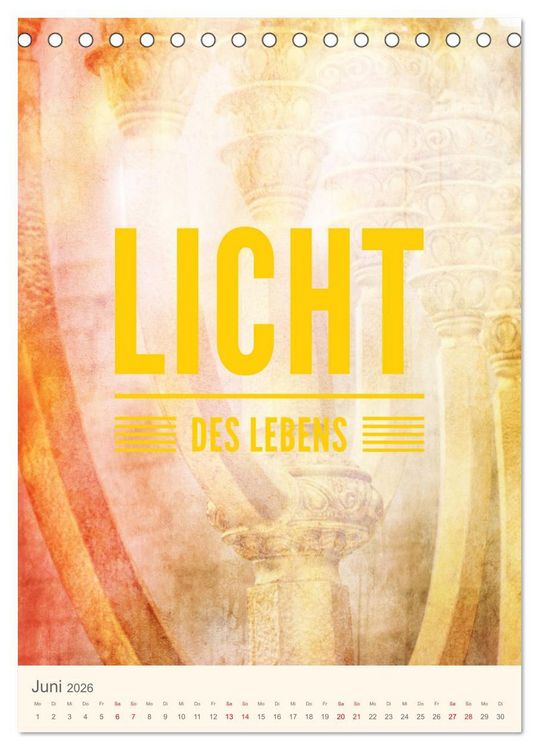 Produktbild: Namen von Jesus (Tischkalender 2026 DIN A5 hoch), CALVENDO Monatskalender