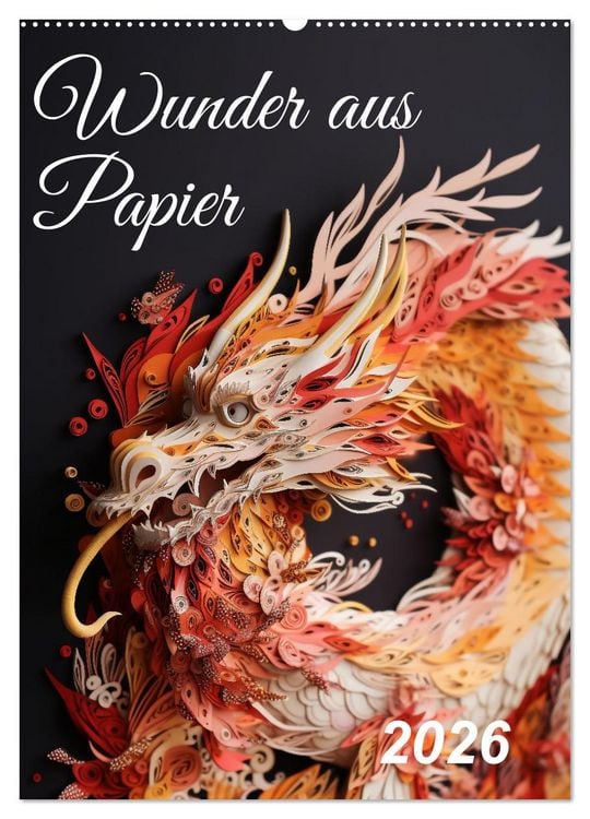 Produktbild: Wunder aus Papier (Wandkalender 2026 DIN A2 hoch), CALVENDO Monatskalender