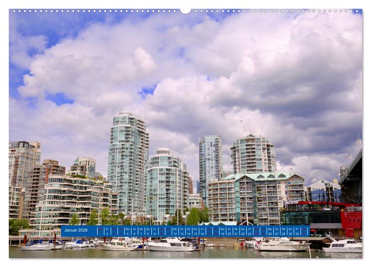 Produktbild: Vancouver - Tr&auml;umen zwischen Wolken und Meer (hochwertiger Premium Wandkalender 2026 DIN A2 quer), Kunstdruck in Hochglanz