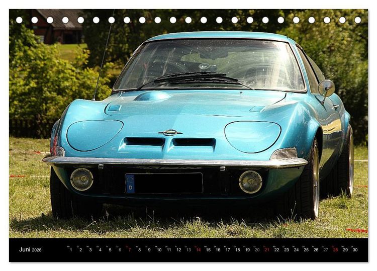 Produktbild: Opel GT Der Kalender (Tischkalender 2026 DIN A5 quer), CALVENDO Monatskalender