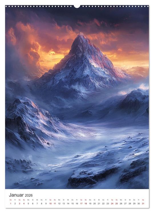 Produktbild: Midgard - Mythische Landschaften des Nordens (hochwertiger Premium Wandkalender 2026 DIN A2 hoch), Kunstdruck in Hochglanz