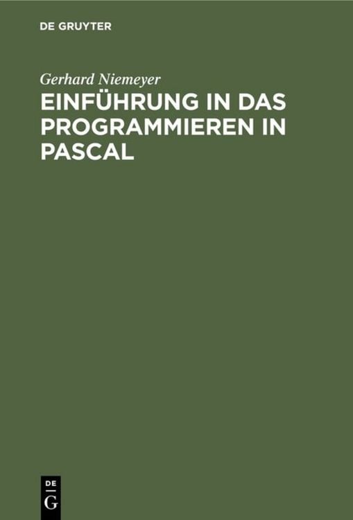 Produktbild: Einf&uuml;hrung in das Programmieren in PASCAL