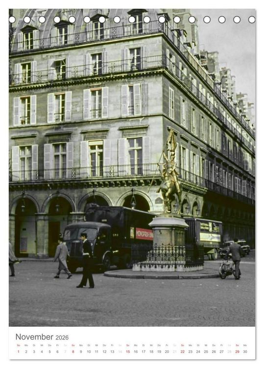 Produktbild: Paris, damals ... (Tischkalender 2026 DIN A5 hoch), CALVENDO Monatskalender