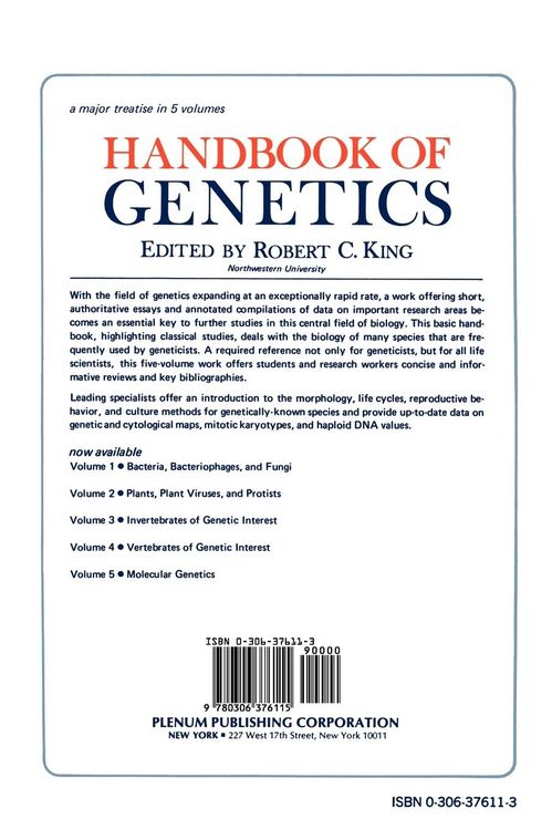 Produktbild: Handbook of Genetics