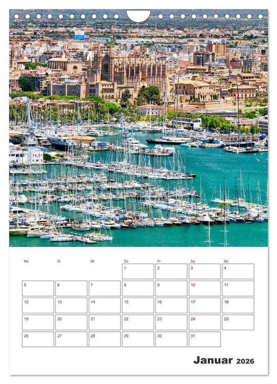 Produktbild: Mallorca - Traumhafte Insel auf der Sonnenseite (Wandkalender 2026 DIN A4 hoch), CALVENDO Monatskalender