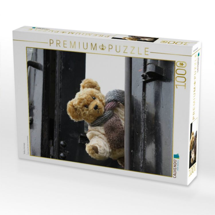 Produktbild: CALVENDO Puzzle Teddy unterwegs | 1000 Teile Lege-Gr&ouml;&szlig;e 64x48cm Foto-Puzzle f&uuml;r gl&uuml;ckliche Stunden