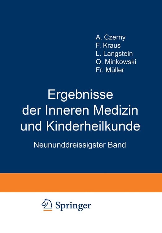 Produktbild: Ergebnisse der Inneren Medizin und Kinderheilkunde