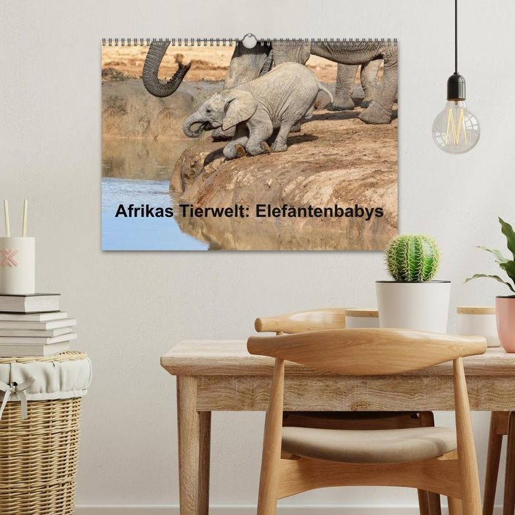 Produktbild: Afrikas Tierwelt: Elefantenbabys (Wandkalender 2027 DIN A3 quer), CALVENDO Monatskalender