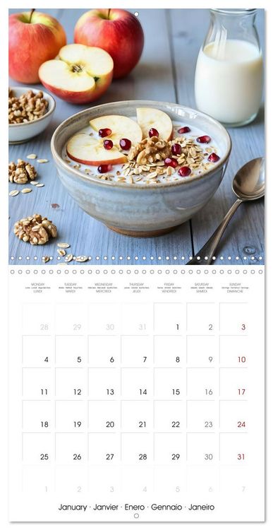 Produktbild: The Art of Muesli - A Year of Beautiful Breakfast Bowls (Wall Calendar 2027 12 &times; 12 Inch) CALVENDO 12 Month Wall Calendar
