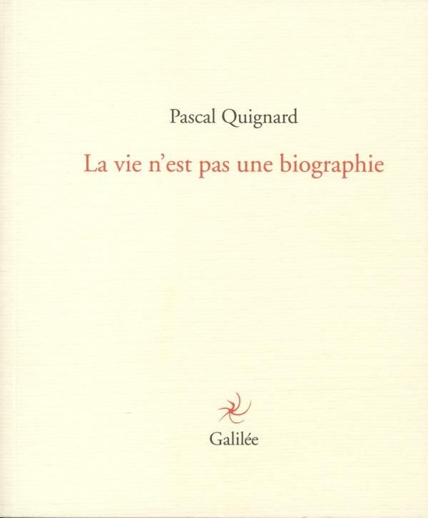 Produktbild: La vie n'est pas une biographie