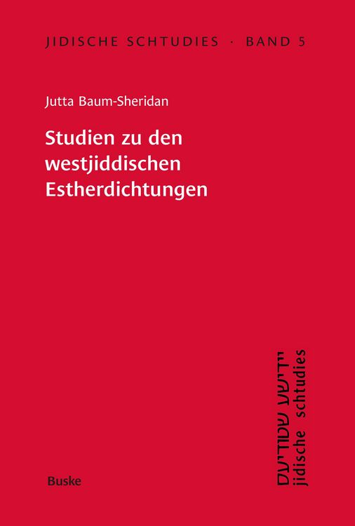 Produktbild: Studien zu den westjiddischen Estherdichtungen