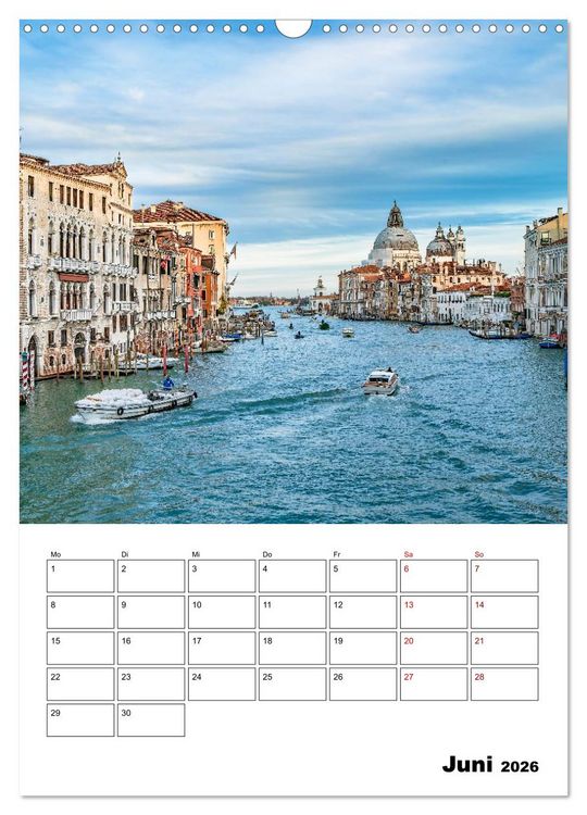 Produktbild: Venedig Kulisse der Serenissima - Terminplaner (Wandkalender 2026 DIN A3 hoch), CALVENDO Monatskalender