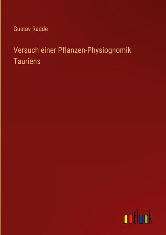 Produktbild: Versuch einer Pflanzen-Physiognomik Tauriens
