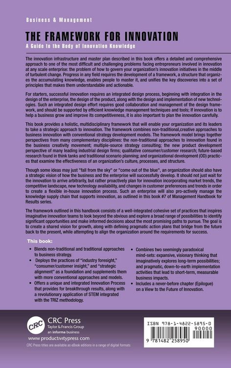 Produktbild: The Framework for Innovation