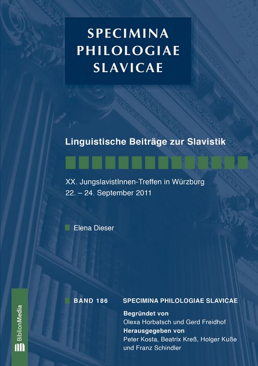 Produktbild: Linguistische Beitraege zur Slavistik. XX. JungslavistInnen-Treffen Wuerzburg, 22.-24. September 2011