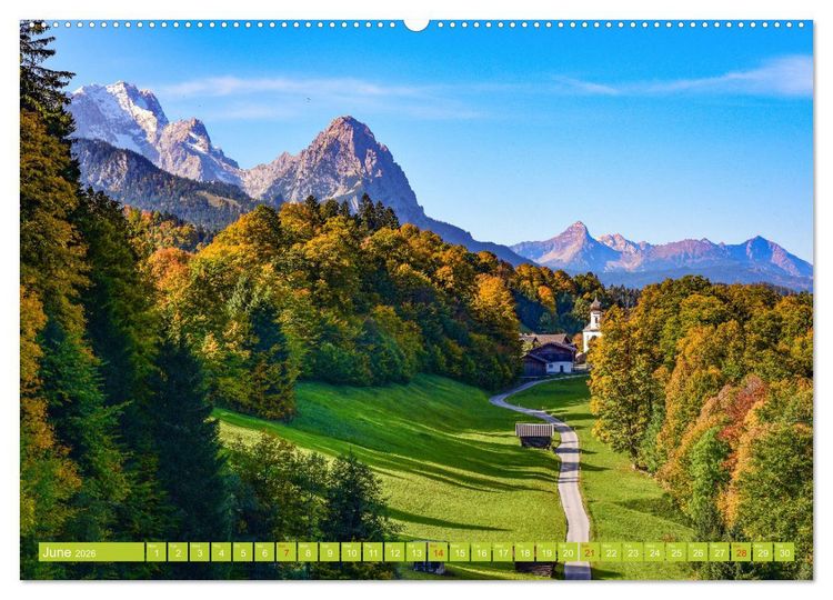 Produktbild: Romantic Places In Bavaria (Wall Calendar 2026 DIN A2 landscape), CALVENDO 12 Month Wall Calendar
