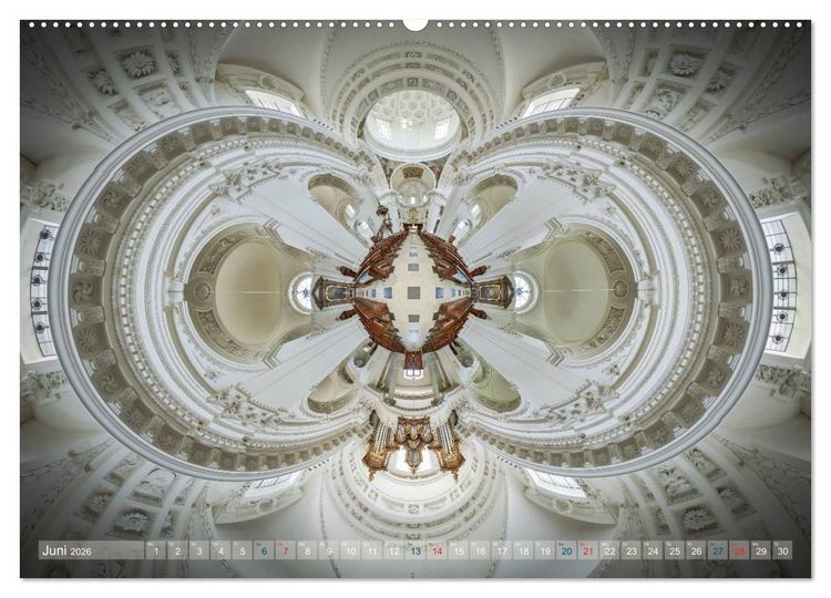 Produktbild: G&ouml;ttliche Projektionen - Kirchenpanoramen (Wandkalender 2026 DIN A2 quer), CALVENDO Monatskalender