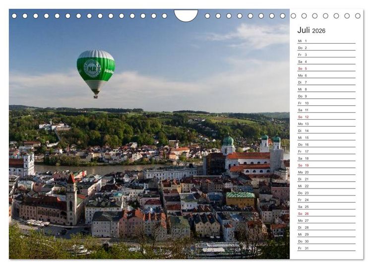 Produktbild: Pittoreskes Passau (Wandkalender 2026 DIN A4 quer), CALVENDO Monatskalender