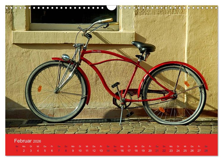 Produktbild: Mit dem Fahrrad durch 2026 (Wandkalender 2026 DIN A3 quer), CALVENDO Monatskalender