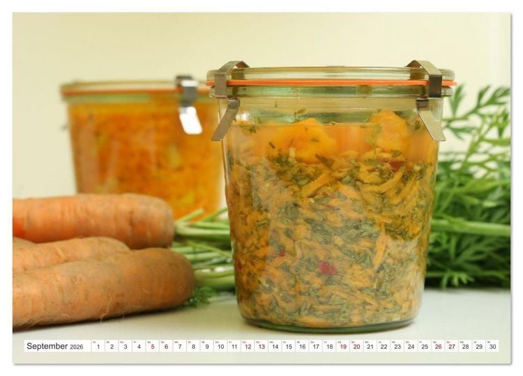 Produktbild: Fermentiertes Gem&uuml;se (Wandkalender 2026 DIN A3 quer), CALVENDO Monatskalender
