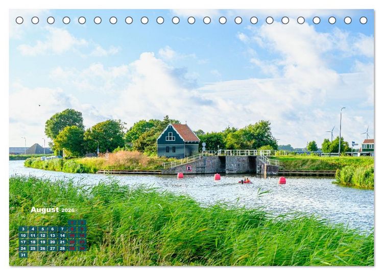 Produktbild: Der Nordholland-Kanal (Tischkalender 2026 DIN A5 quer), CALVENDO Monatskalender