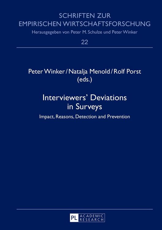 Produktbild: Interviewers&rsquo; Deviations in Surveys