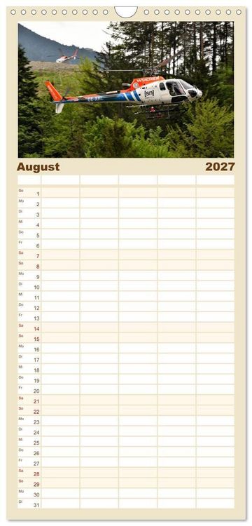 Produktbild: Familienplaner 2027 - Wo Kraft schwebt und Pr&auml;zision fliegt mit 5 Spalten (Wandkalender, 21 x 45 cm) CALVENDO
