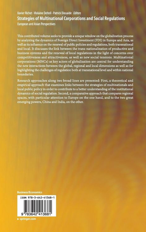 Produktbild: Strategies of Multinational Corporations and Social Regulations
