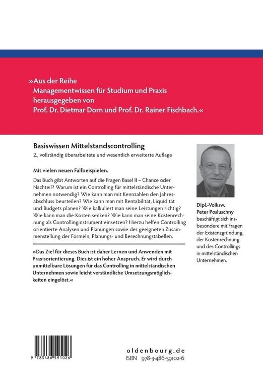 Produktbild: Basiswissen Mittelstandscontrolling