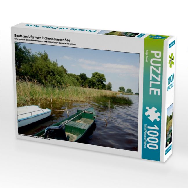 Produktbild: CALVENDO Puzzle Boote am Ufer vom Hohennauener See | 1000 Teile Lege-Gr&ouml;&szlig;e 64x48cm Foto-Puzzle f&uuml;r gl&uuml;ckliche Stunden
