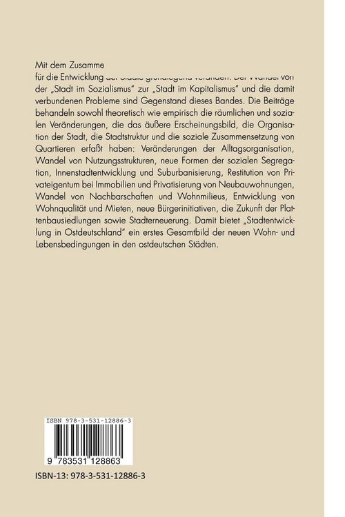 Produktbild: Stadtentwicklung in Ostdeutschland
