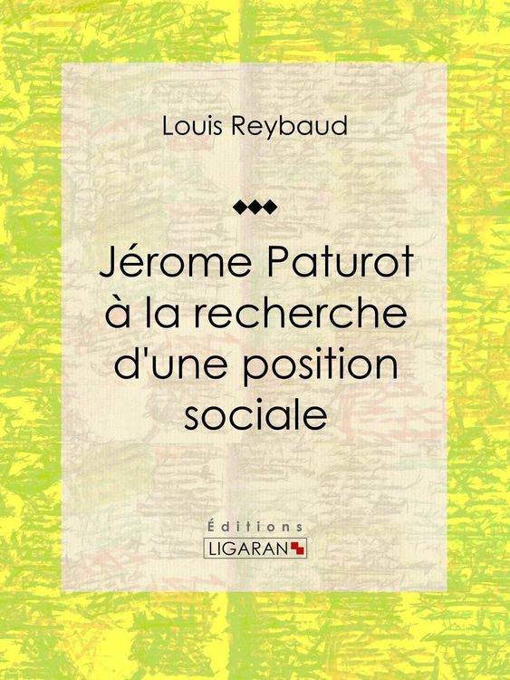 Produktbild: J&eacute;rome Paturot &agrave; la recherche d'une position sociale