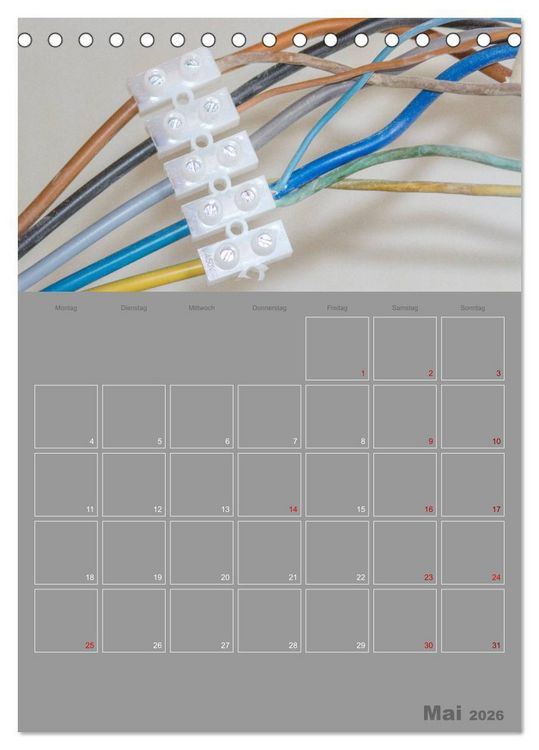Produktbild: Brandgef&auml;hrliche elektrische Anlagen (Tischkalender 2026 DIN A5 hoch), CALVENDO Monatskalender