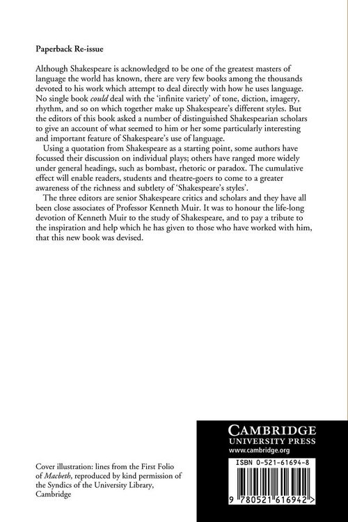 Produktbild: Shakespeare's Styles