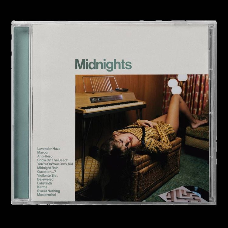 Cheapest Taylor swift midnights Jade green signed cd